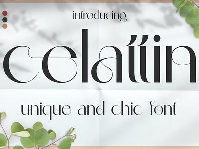 Celattin – Unique Ligature Font