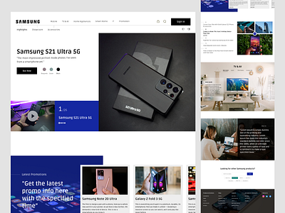 Samsung Landing Page | Web Design