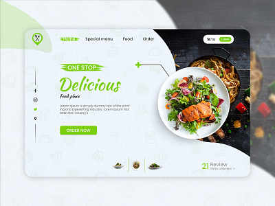 landing page design flat graphic design logo typography ui ux vector website