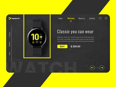 Watch landing page app art design graphic design illustration logo ui ux web website