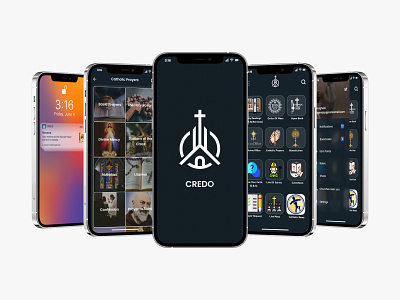 CREDO app catholic church design ui