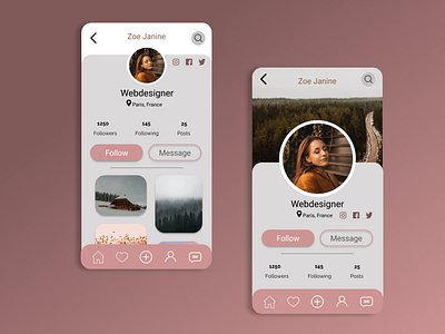 Daily UI Challenge #006 : User Profile