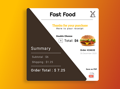 Daily UI Challenge#017 : Email Receipt app daily daily 100 challenge dailyui dailyui017 dailyui17 dailyuichallenge design ui web webdesign