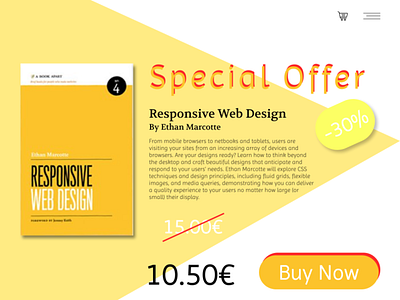 Daily UI Challenge#036 : Special Offer