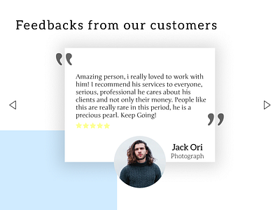 Daily UI Challenge#039 : Testimonials