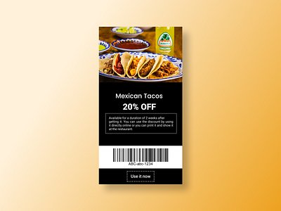 Daily UI Challenge#061 : Redeem Coupon