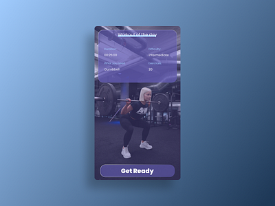 Daily UI Challenge#062 : Workout of the day daily 100 challenge dailyui dailyui062 dailyui62 dailyuichallenge webdesign workout workout app workout of the day