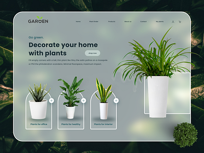 Plant Shop Landing Page bluebirduix graphic design landing page p plant landing plant shop plant template plant web page plants shop plants web page ui kit web page web template