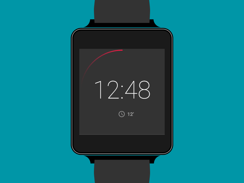 Android wear - watchface animation