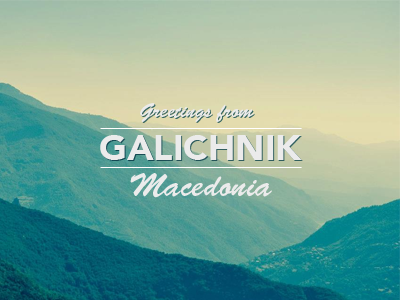 Galichnik, Macedonia galichnik macedonia photo poster typo typography