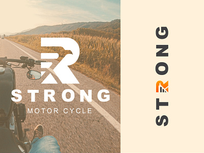 motorcycle logo branding design designer graphicdesign lettermark logo r logo vector