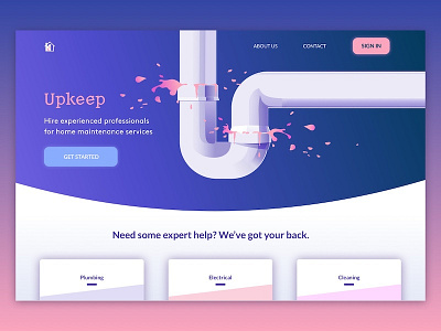 Daily UI Challenge #005 - Landing Page dailyui desktop illustration landing page ui web design website