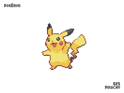 Pikachu cartoon pixels pokemon