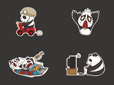 Panda Stickers 2