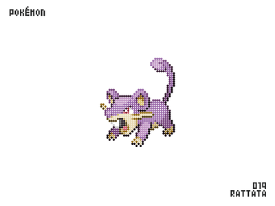 Rattata cartoon illustrator mouse pixels pokemon