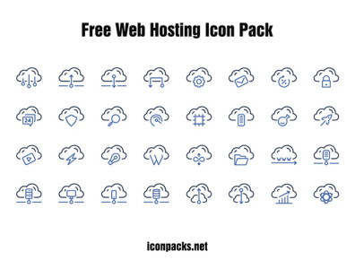 Free Icons - Web Hosting Icon Pack free resources hosting icon pack icon set icons png icons svg icons