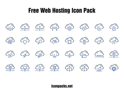 Free Icons - Web Hosting Icon Pack