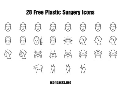 28 Free Plastic Surgery Icons free resources freebies icon pack icon set icons illustration plastic surgery png icons svg icons vector