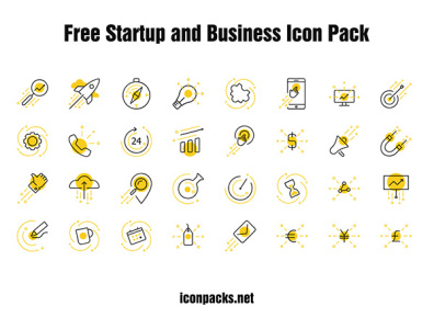 33 Free Startup and Business Icons