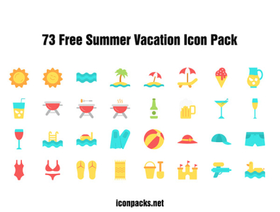 Download 73 Free Summer Vacation Svg Png Icons By Yusuf Onaldi On Dribbble