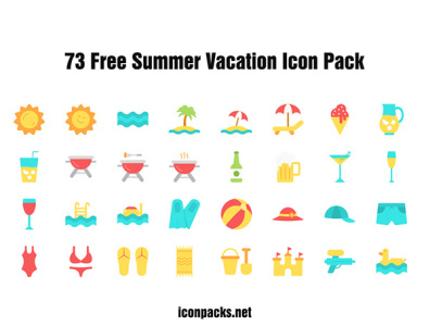 Download 73 Free Summer Vacation Svg Png Icons By Yusuf Onaldi On Dribbble