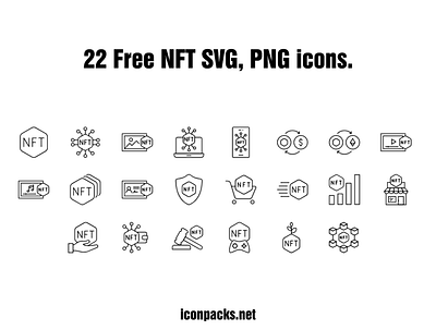 22 Free NFT SVG, PNG Icons design freebies icon pack icon set icons nft png icons svg icons vector