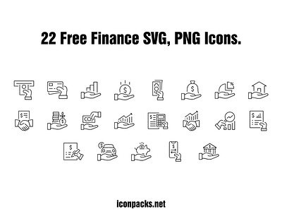 21 Free business and finance SVG, PNG icons design free resources freebies icon pack icon set icons png icons svg icons