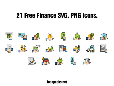 21 Business And Finance SVG, PNG Icons free resources freebies icon pack icon set icons png icons svg icons