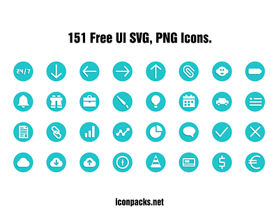 151 User Interface SVG, PNG Icons free resources freebies icon pack icon set icons png icons svg icons