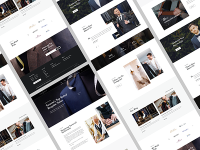 Tailor Website Design blog branding clean design clean ui design graphic design landign page modern design tailor website trendy ui uidesign website website design