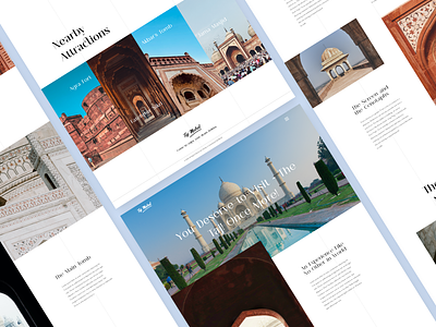 Tourism Website Design - Taj Mahal