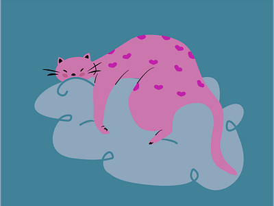 CAT ON A CLOUD