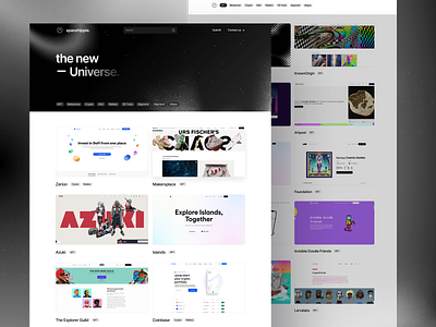 Spacehippie: Your new Web3 Library black clean design library logo nft space ui web3 white