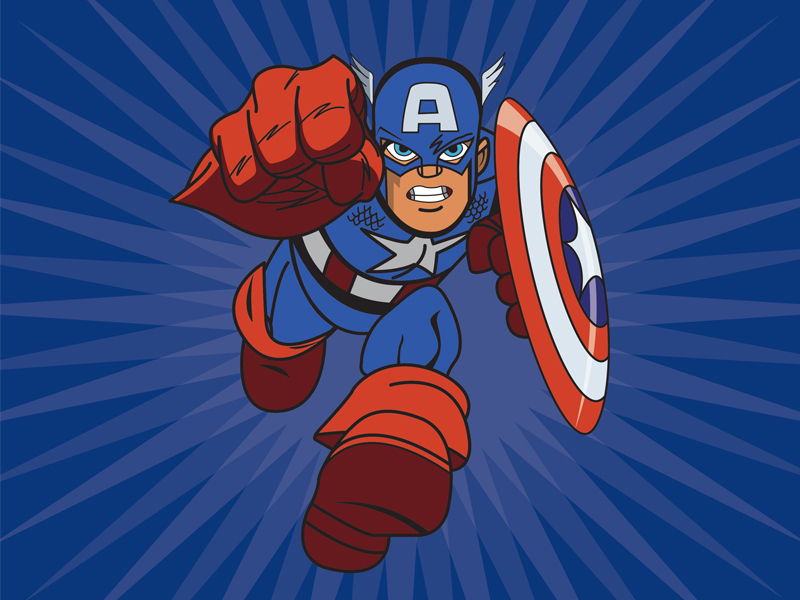 New So You Staredt Drawing On Your Sketch Layer Captain America with simple drawing