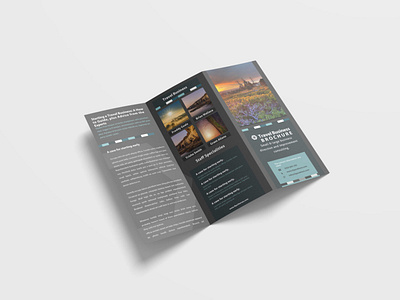 Travel Agency Tri Fold Brochure Design Template by Jayshri on Dribbble