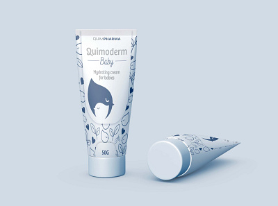 Body Beauty Cream Mockup branding illustration modern