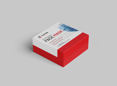 Face Mask Box Packging Mockup branding download mockup modern new
