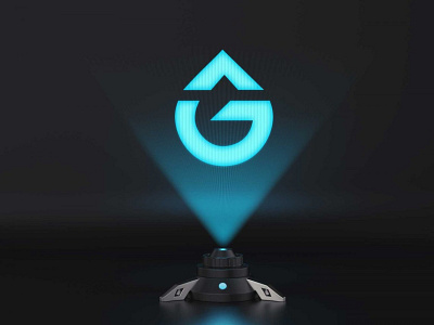 Download Free Light Hologram Screen Logo Mockup By Jayshri On Dribbble