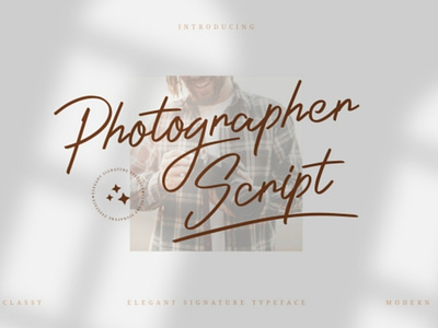 Photographer Script Font metropolitan signature
