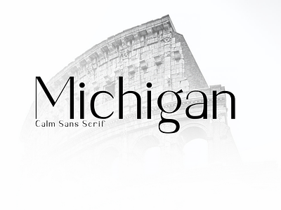 Michigan Sans Serif Font classy elegant metropolitan sans serif