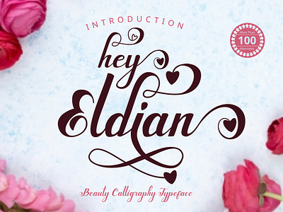 hey Eldian wedding fonts