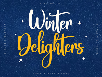 Winter Delighters advertisement bouncy branding classy delight design elegant funny illustration logo metropolitan snow ui winter