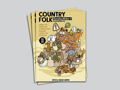 Country Folk Poster