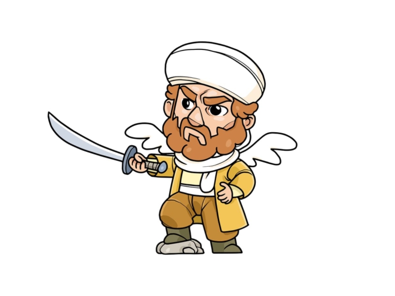 Arabian Commander Vol 1 art artwork cartoon character character design commander design doodle drawing envato envatoelements graphic illustration islam male muhammad muslim prophet religion vector