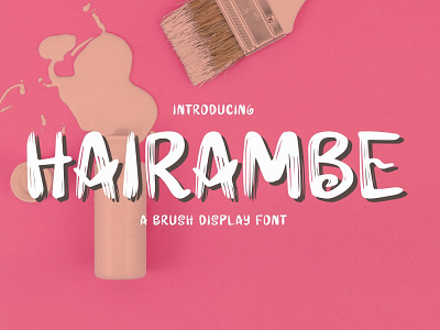 Hairambe – Brush Font artwork book branding brush children cover cute design drawing envato envatoelements font graphic kids otf playful product promotion rough texture