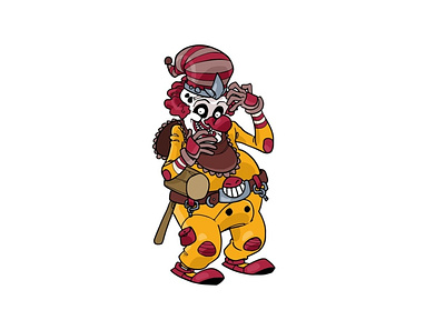 Bad Clown art artwork bad cartoon character character design clown creature design doodle drawing envato envatoelements event evil graphic halloween illustration scary vector