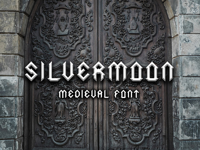 Silvermoon - Medieval Font bold branding castle design display envato fantasy font game graphic historic kingdom knight line medieval middleages middleearth movie muystical otf