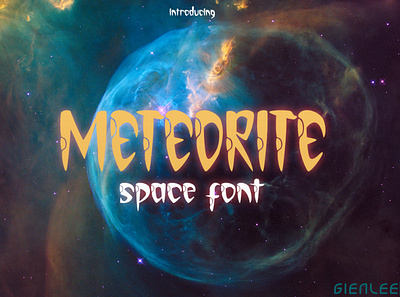 Meteorite - Space Font alien artwork asteroid atmosphere branding comet crack creater design doodle earth envato font horror meteor moon planet science scifi space