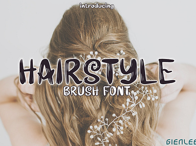 Hairstyle - Brush Font artistic artwork beauty treatment branding brush creator curly design doodle elegant envato font hair haircut memo playful post salon ui word