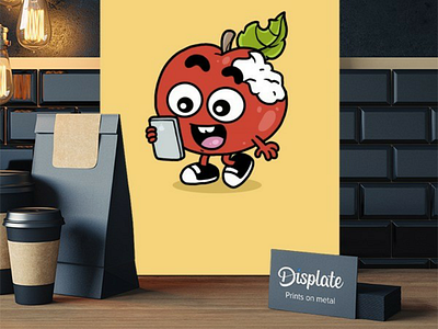 Apple apple artwork character design design displate doodle graphic illustration merchandise poster tech